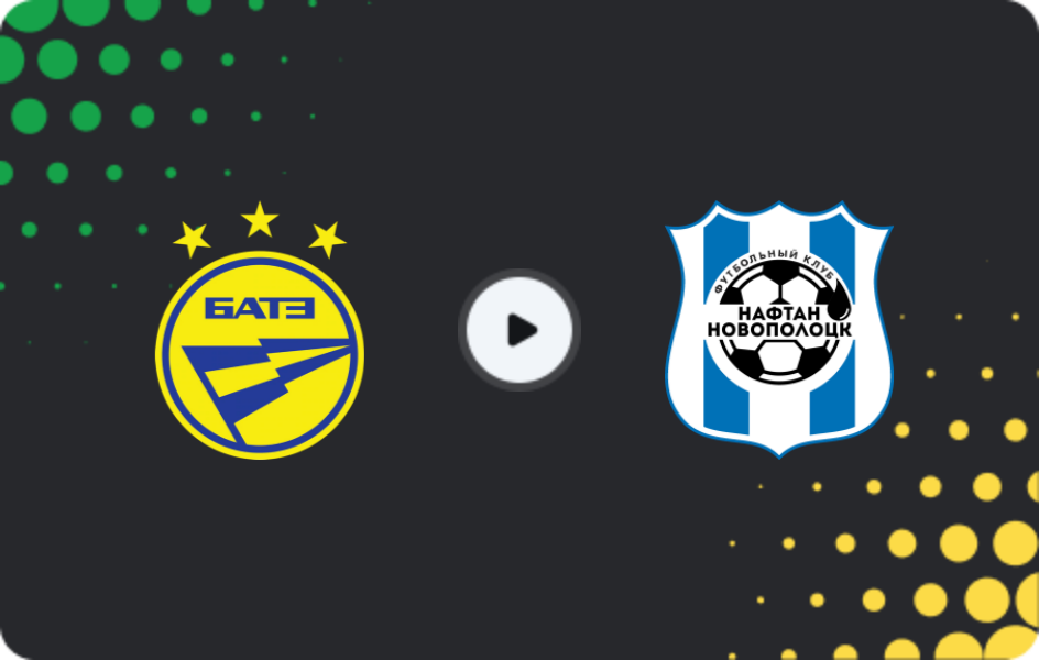 Where to watch BATE — Naftan, Premier League, 23.11.2025
