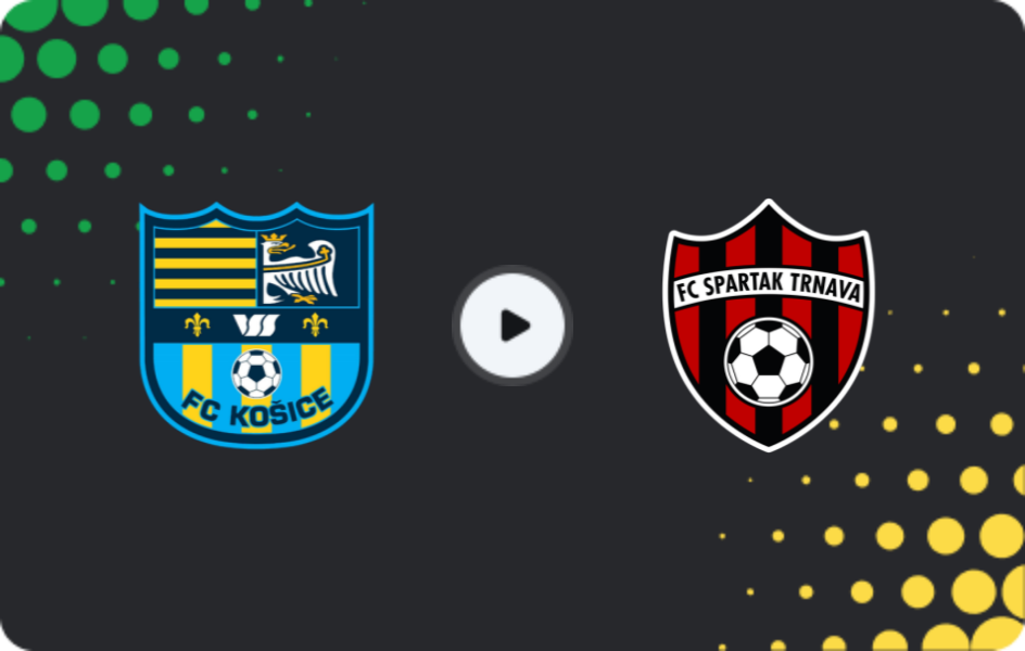Where to watch FK Košice — Spartak Trnava, Super Liga, 22.11.2025