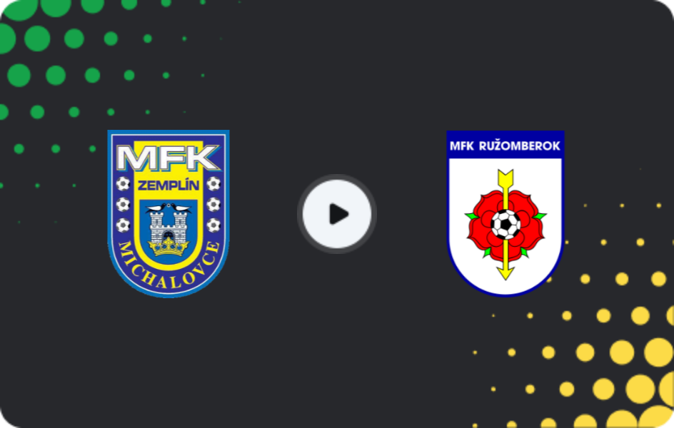 Where to watch Zemplín Michalovce — Ružomberok, Super Liga, 23.11.2025