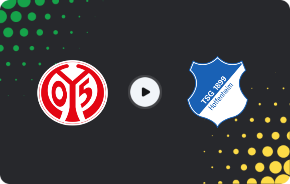 Where to watch Mainz 05 — Hoffenheim, Bundesliga, 21.11.2025