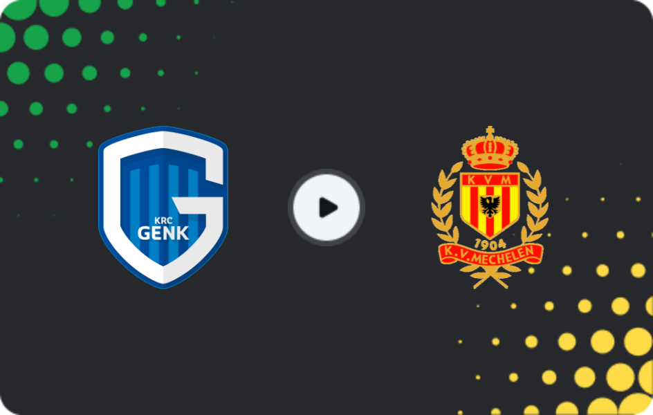 Where to watch Genk — Mechelen, Jupiler Pro League, 23.11.2025