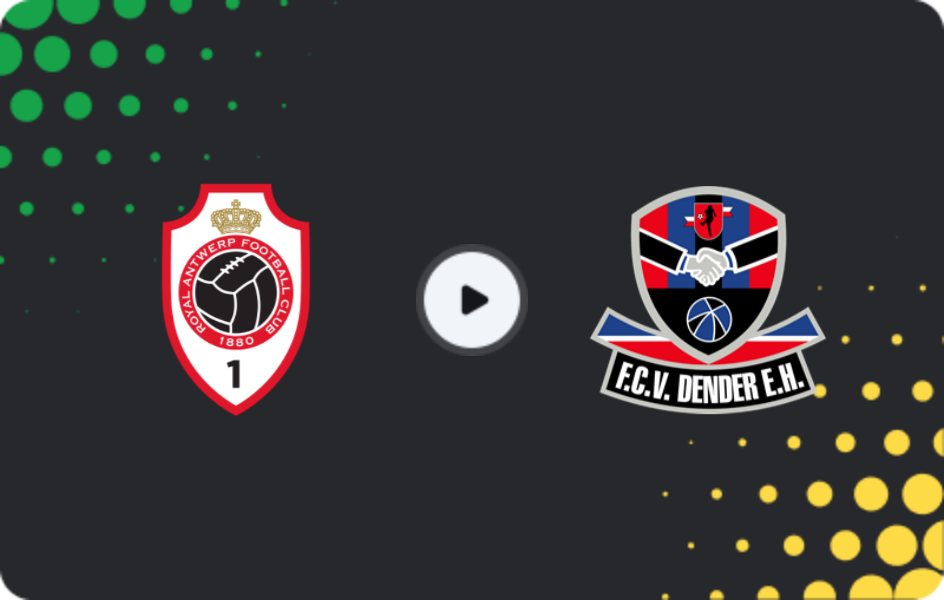 Where to watch Royal Antwerp — Dender, Jupiler Pro League, 23.11.2025