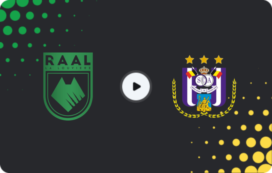 Where to watch RAAL La Louvière — Anderlecht, Jupiler Pro League, 23.11.2025