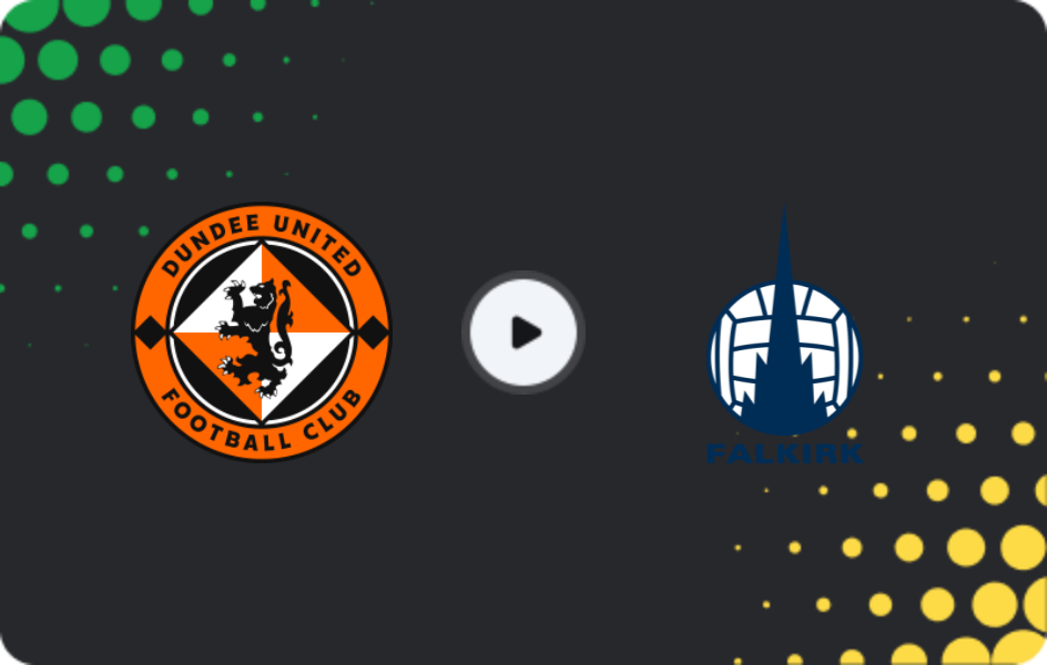 Where to watch Dundee United — Falkirk, Premiership, 22.11.2025