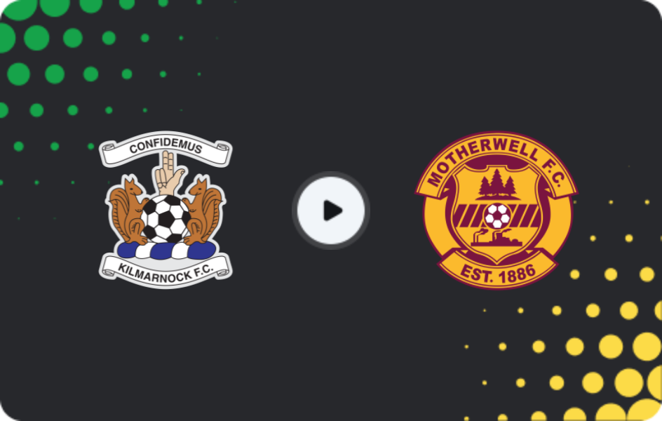 Where to watch Kilmarnock — Motherwell, Premiership, 22.11.2025