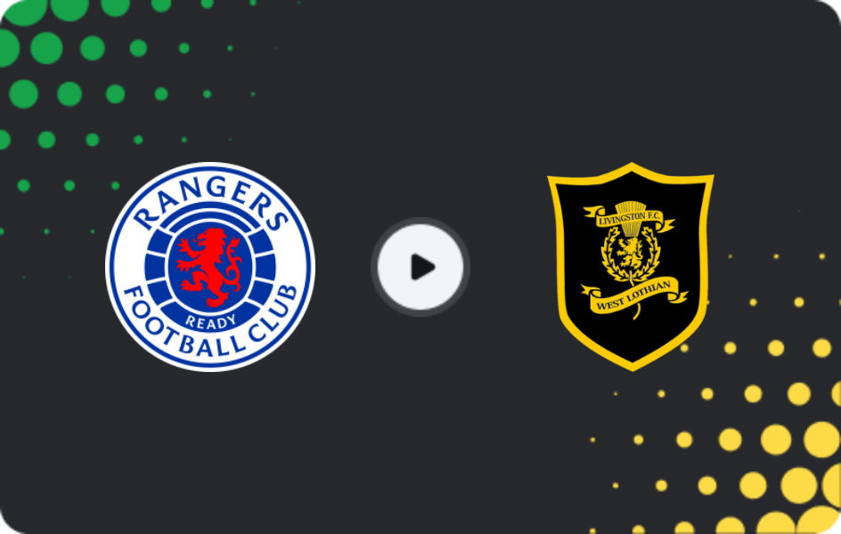 Where to watch Rangers — Livingston, Premiership, 22.11.2025