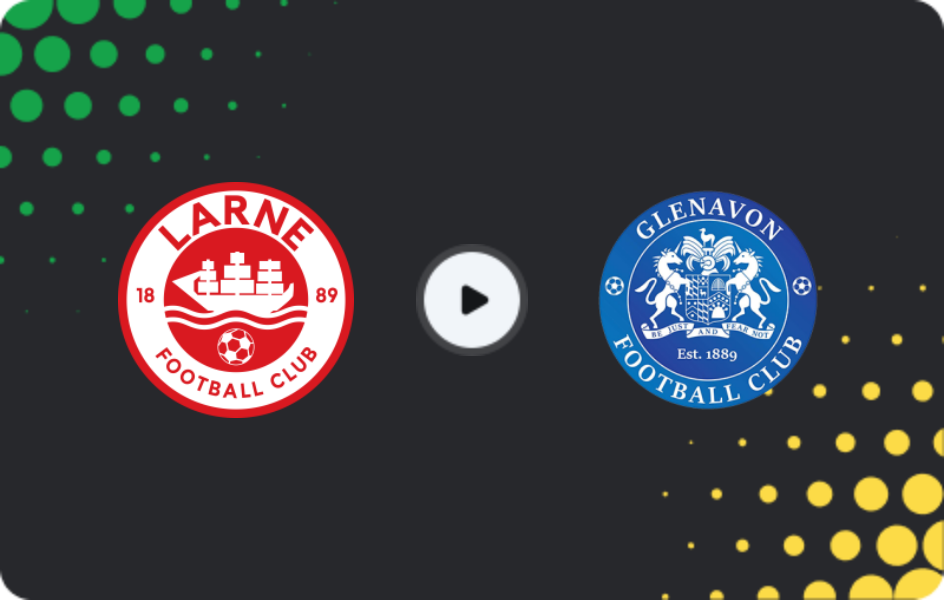 Where to watch Larne — Glenavon FC, Premiership, 21.11.2025