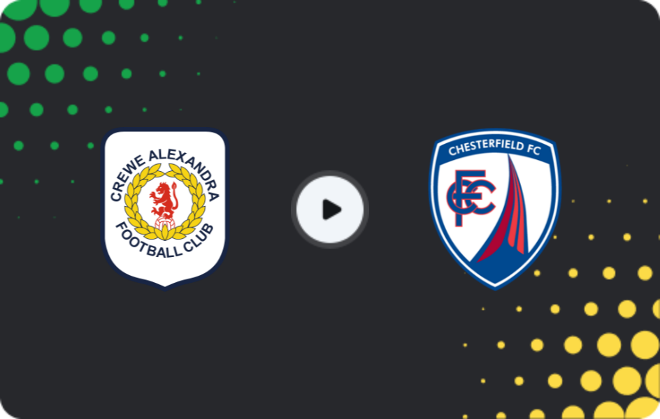 Where to watch Crewe Alexandra — Chesterfield, League Two, 22.11.2025