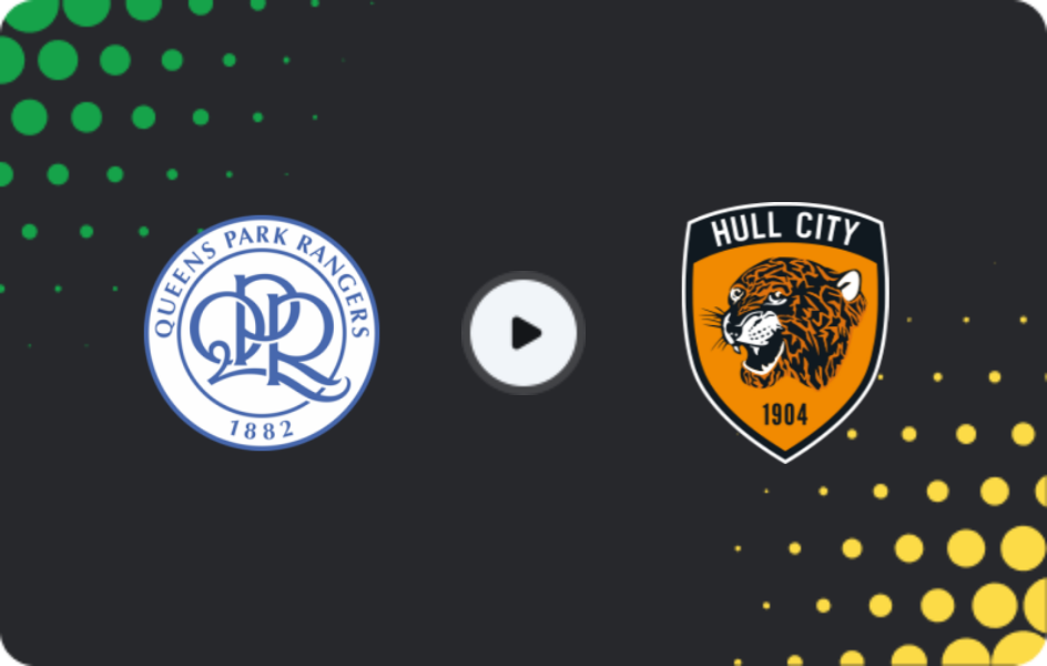 Where to watch QPR — Hull City, Championship, 22.11.2025