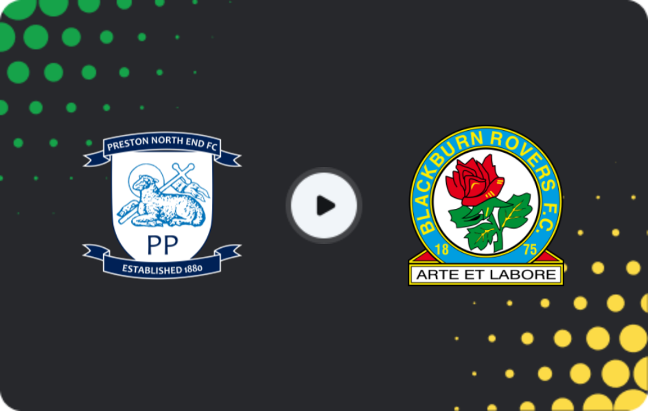 Where to watch Preston — Blackburn Rovers, Championship, 21.11.2025