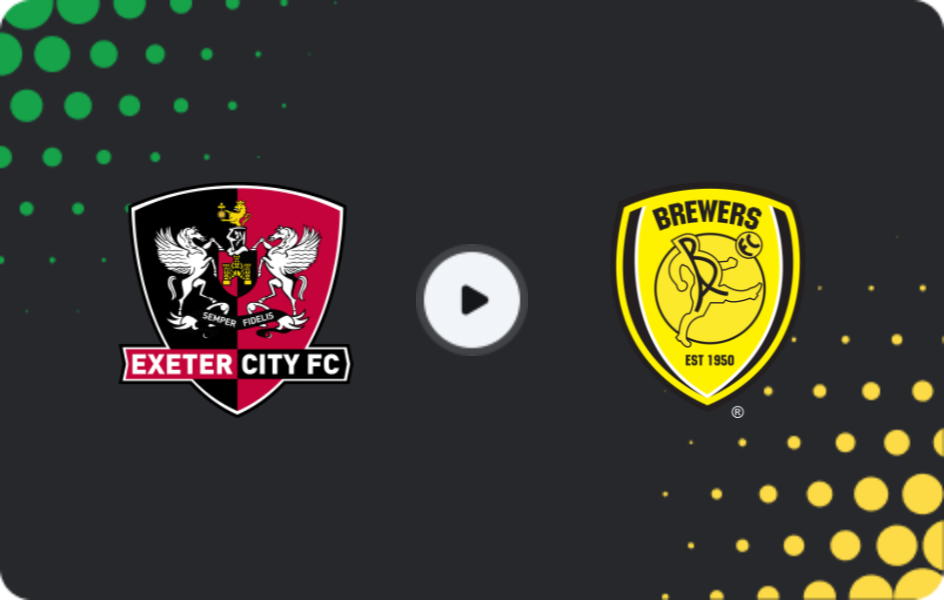 Where to watch Exeter City — Burton Albion, League One, 22.11.2025