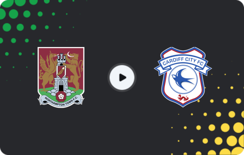 Where to watch Northampton — Cardiff City, League One, 22.11.2025