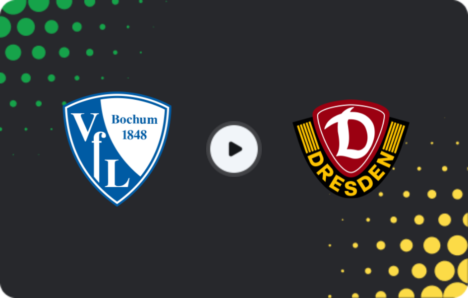 Where to watch Bochum — Dynamo Dresden, 2. Bundesliga, 21.11.2025