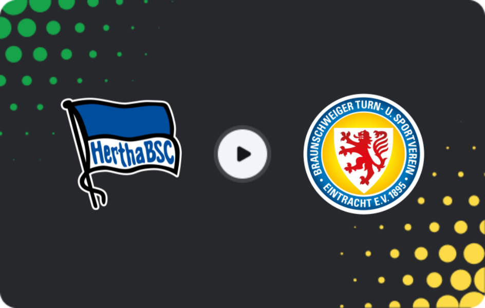 Where to watch Hertha — Eintracht Braunschweig, 2. Bundesliga, 21.11.2025