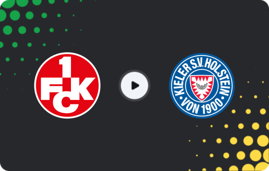 Where to watch Kaiserslautern — Holstein Kiel, 2. Bundesliga, 23.11.2025