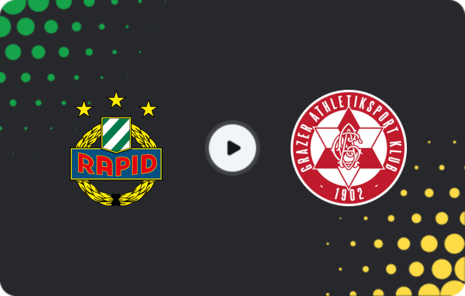 Where to watch Rapid Vienna — Grazer AK, Bundesliga, 23.11.2025