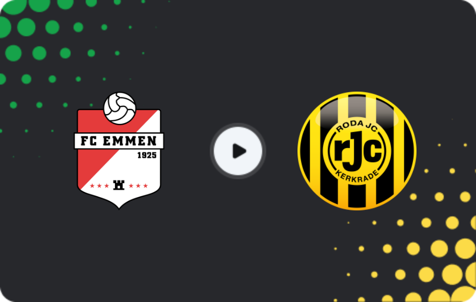 Where to watch Emmen — Roda, Eerste Divisie, 22.11.2025