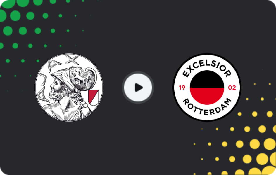 Where to watch Ajax — Excelsior, Eredivisie, 22.11.2025