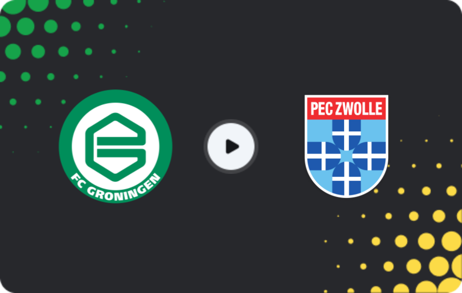 Where to watch Groningen — Zwolle, Eredivisie, 23.11.2025