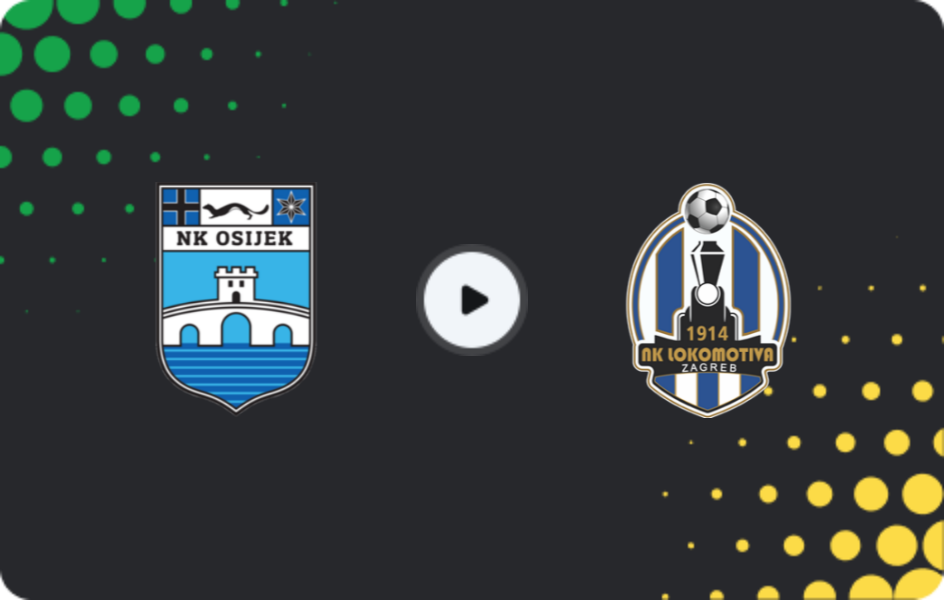 Where to watch Osijek — Lokomotiva Zagreb, HNL, 23.11.2025
