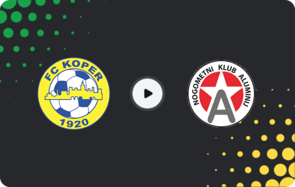 Where to watch Koper — Aluminij, PrvaLiga, 22.11.2025