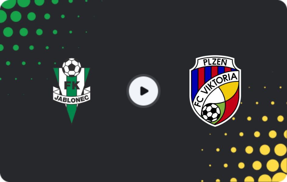 Where to watch Jablonec — Viktoria Plzen, First Liga, 23.11.2025