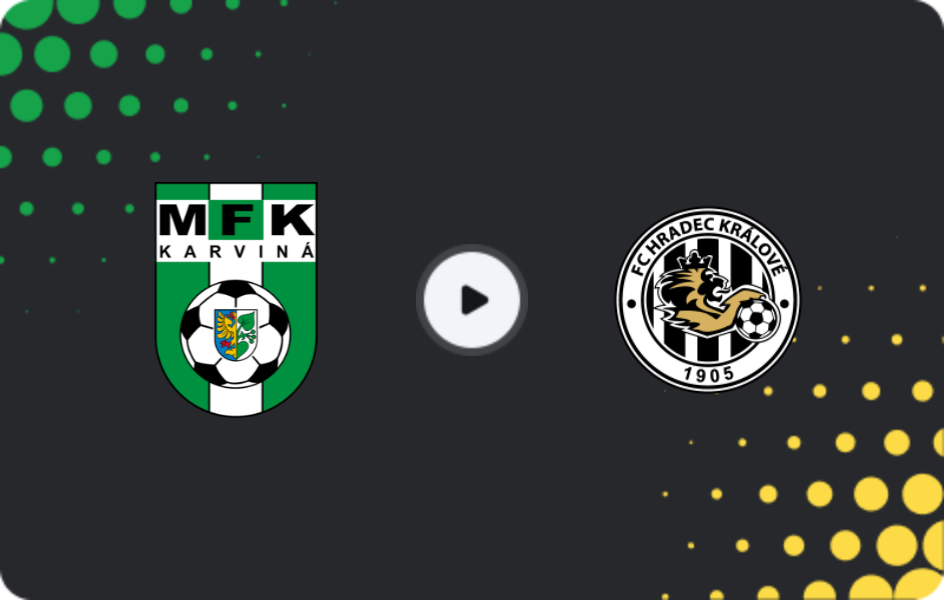 Where to watch Karviná — Hradec Králové, First Liga, 23.11.2025