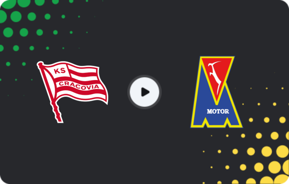 Where to watch Cracovia — Motor Lublin, Ekstraklasa, 22.11.2025