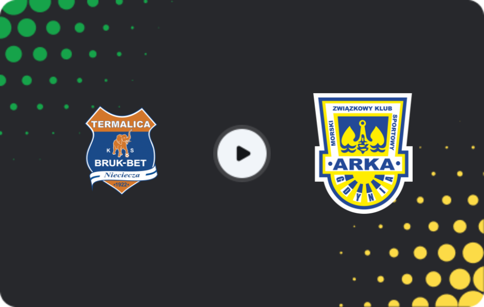 Where to watch Nieciecza — Arka Gdynia, Ekstraklasa, 21.11.2025