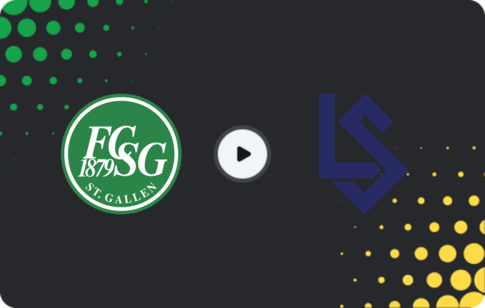Where to watch St. Gallen — Lausanne, Super League, 23.11.2025