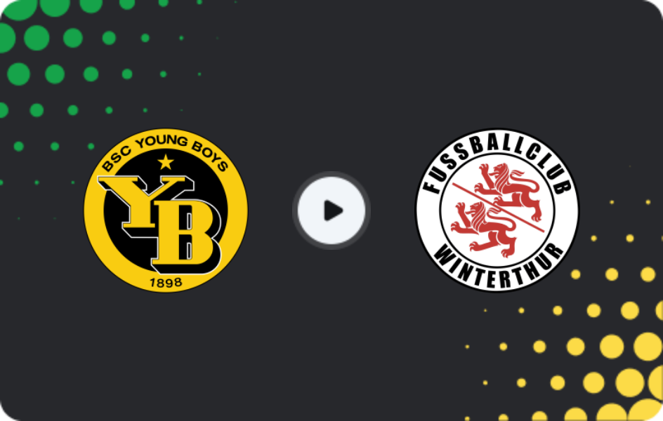 Where to watch Young Boys — Winterthur, Super League, 22.11.2025
