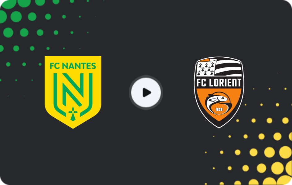 Where to watch Nantes — Lorient, Ligue 1, 23.11.2025
