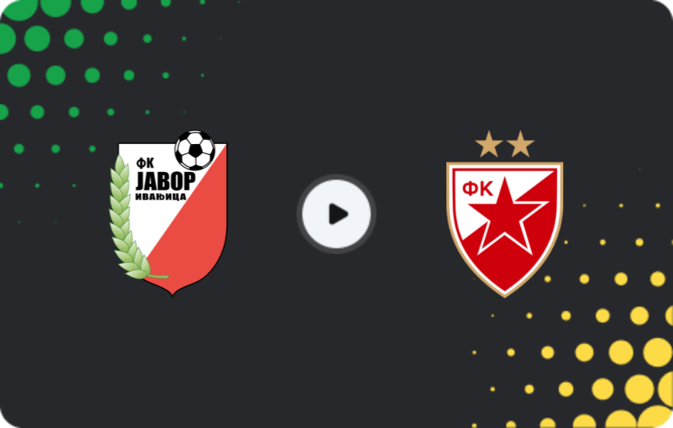Where to watch Javor — Crvena Zvezda, Super Liga, 22.11.2025