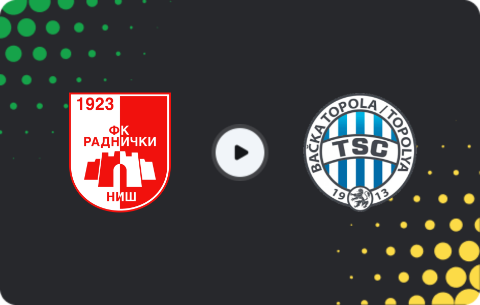 Where to watch Radnicki NIS — Backa Topola, Super Liga, 22.11.2025