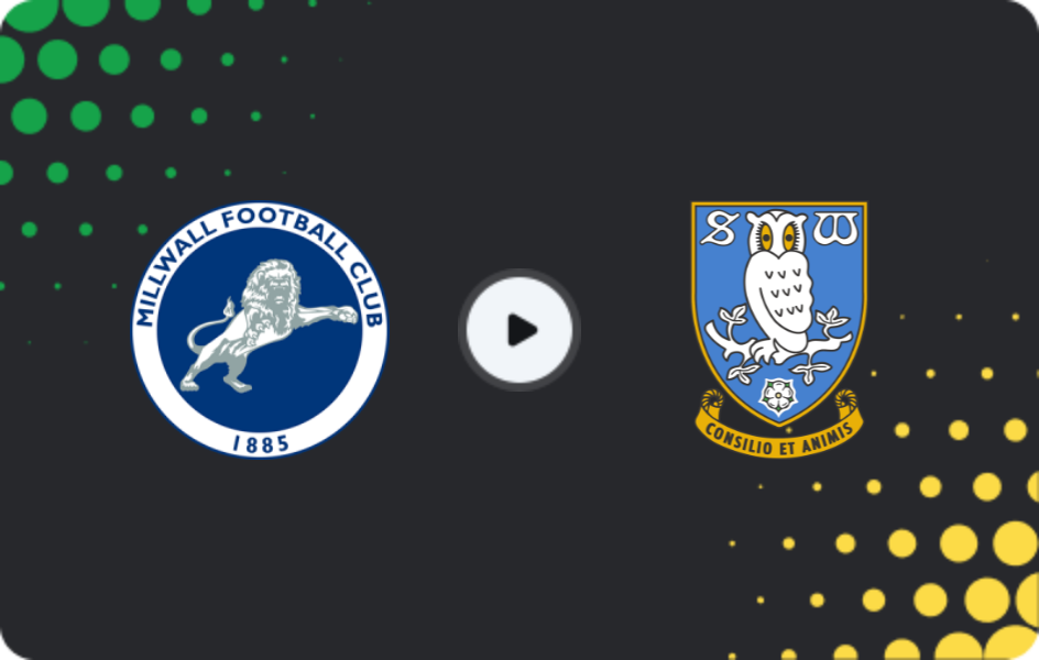 Where to watch Millwall — Sheffield Wednesday, Championship, 26.11.2025