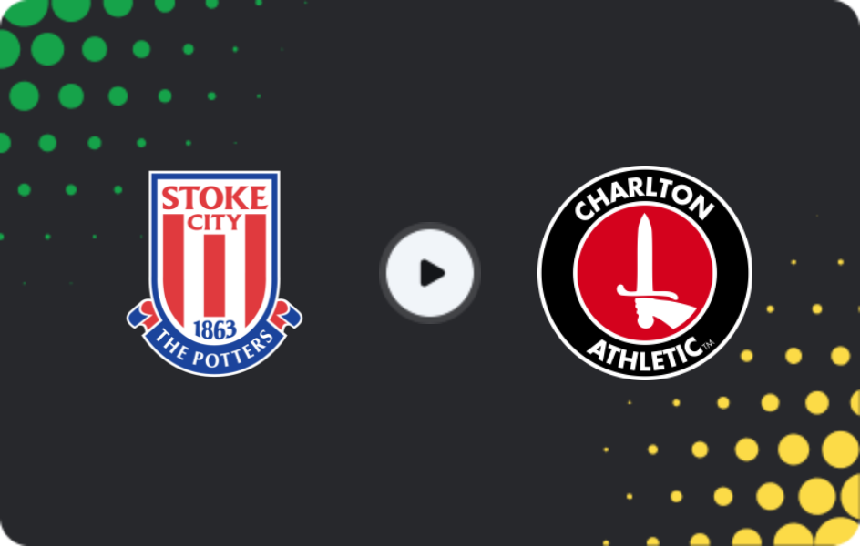 Where to watch Stoke City — Charlton Athletic, Championship, 25.11.2025