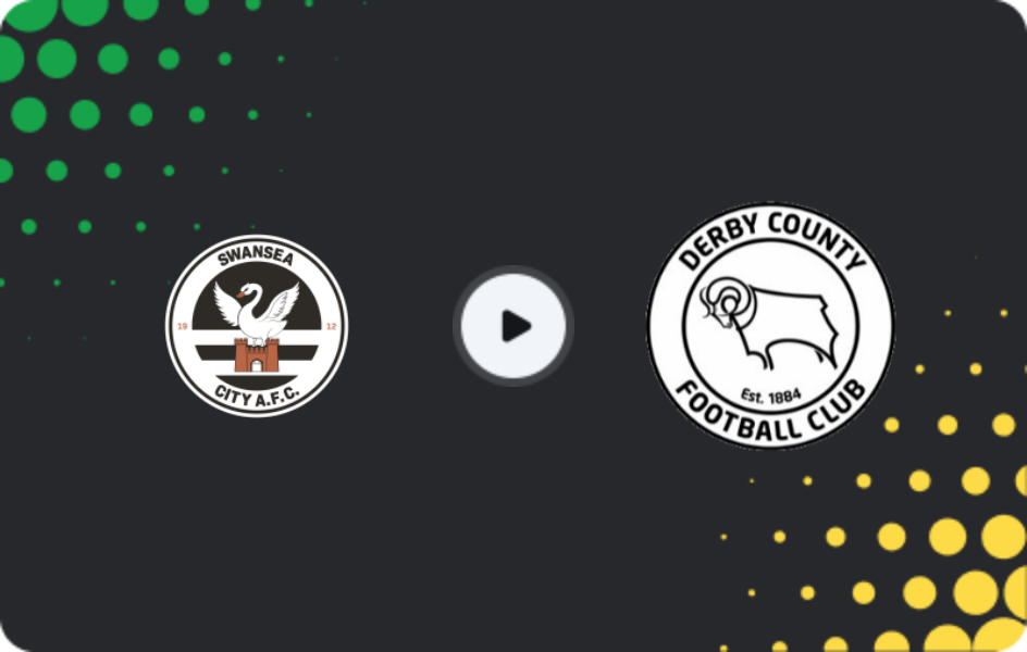 Where to watch Swansea — Derby County, Championship, 25.11.2025