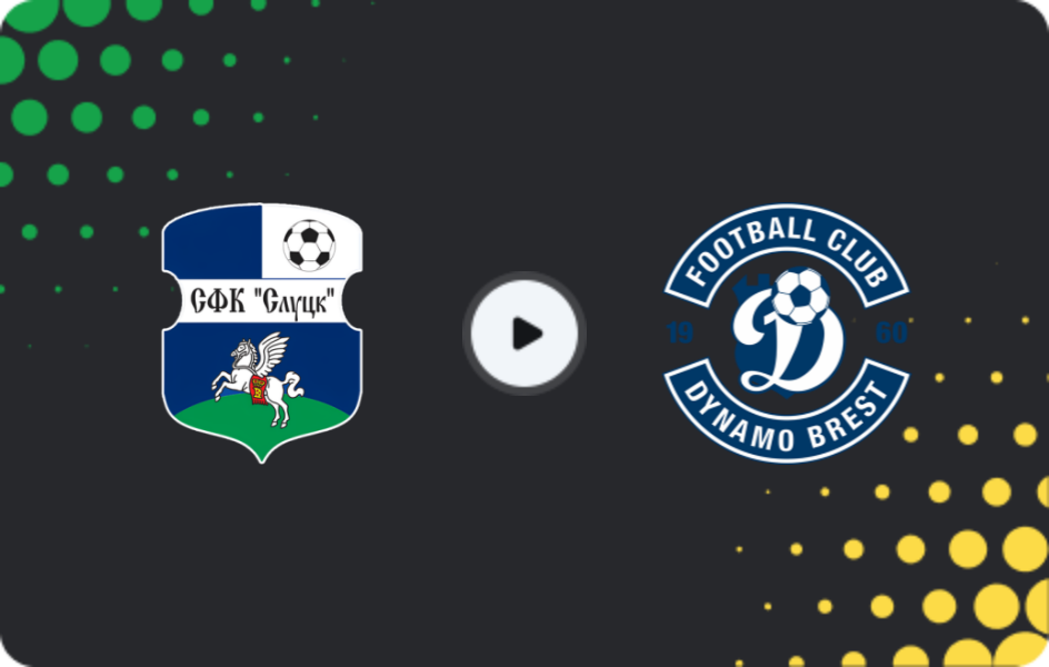 Where to watch FC Slutsk — Dinamo Brest, Premier League, 29.11.2025