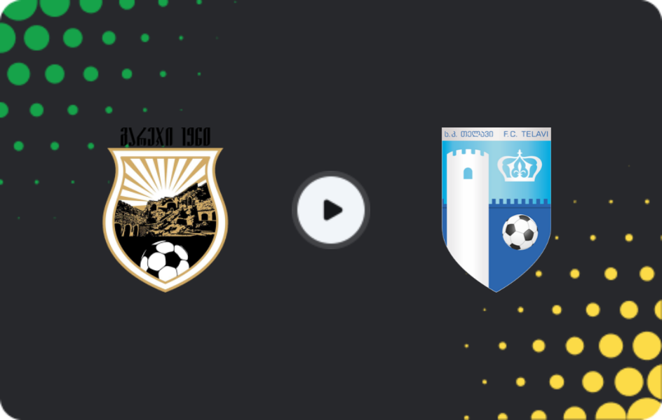 Where to watch Gareji — Telavi, Erovnuli Liga, 22.11.2025