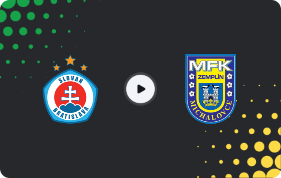 Where to watch Slovan Bratislava — Zemplín Michalovce, Super Liga, 30.11.2025