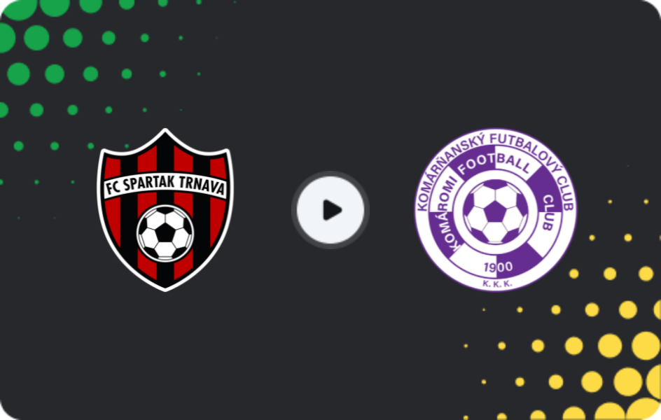 Where to watch Spartak Trnava — Komárno, Super Liga, 29.11.2025