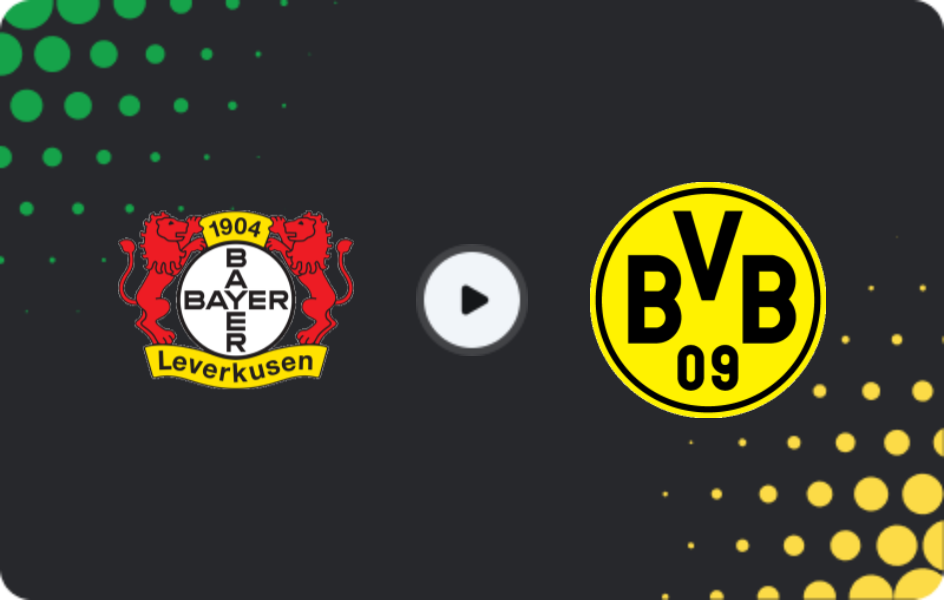 Where to watch Bayer Leverkusen — Borussia Dortmund, Bundesliga, 29.11.2025