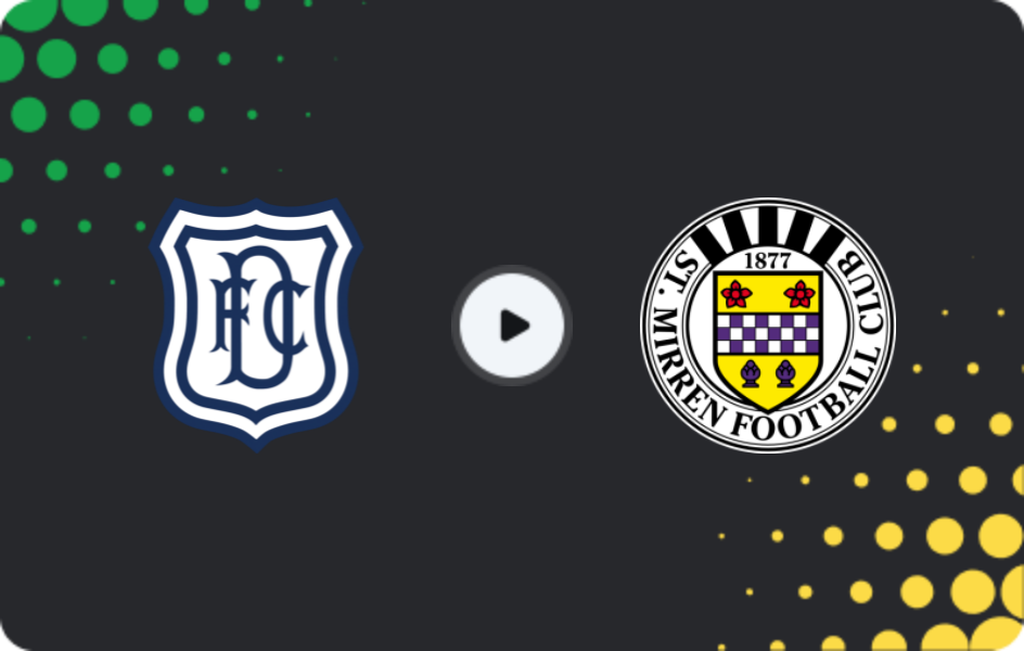 Where to watch Dundee FC — St. Mirren, Premiership, 29.11.2025