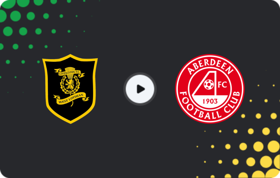 Where to watch Livingston — Aberdeen, Premiership, 30.11.2025