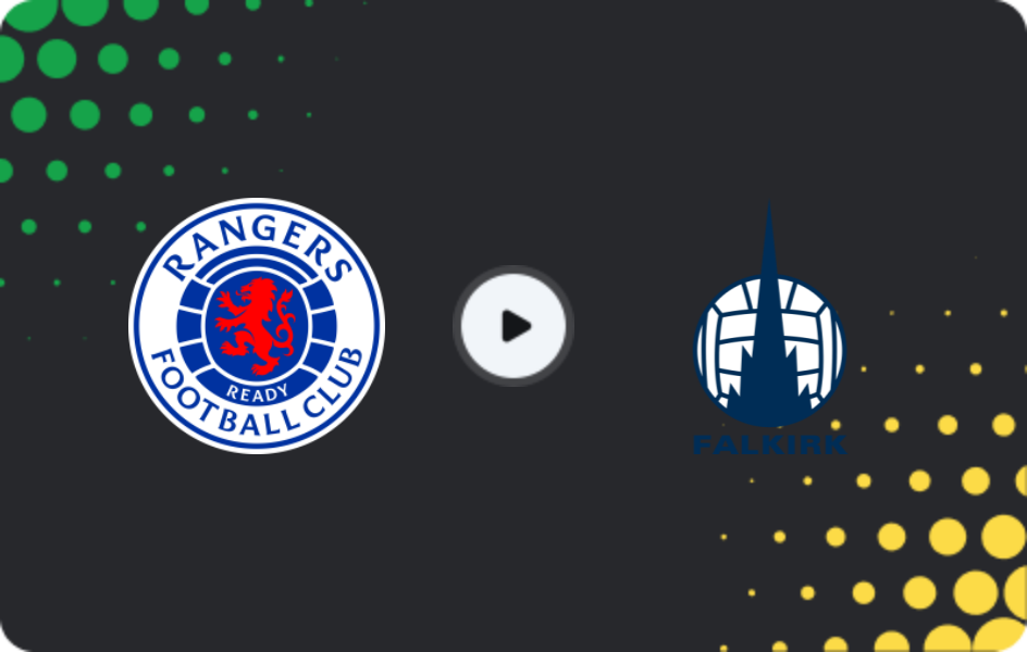 Where to watch Rangers — Falkirk, Premiership, 30.11.2025