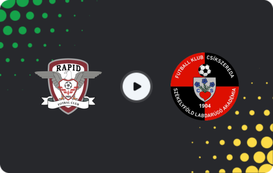 Where to watch Rapid Bucuresti — Csikszereda, Liga I, 29.11.2025