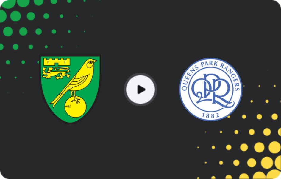 Where to watch Norwich — QPR, Championship, 29.11.2025