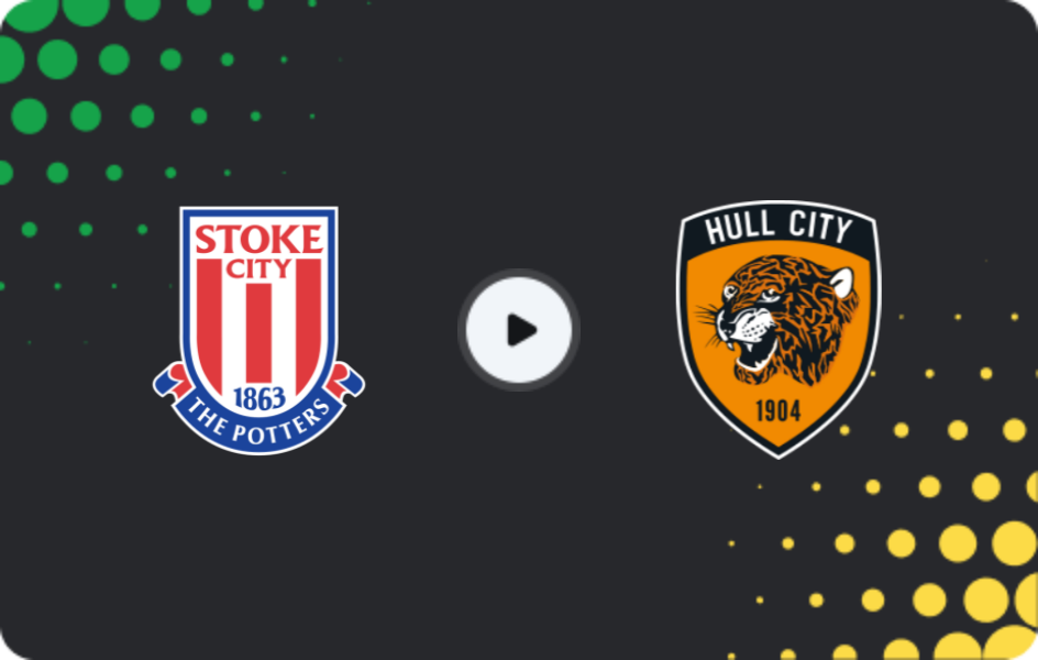 Where to watch Stoke City — Hull City, Championship, 29.11.2025
