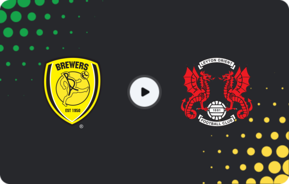 Where to watch Burton Albion — Leyton Orient, League One, 29.11.2025