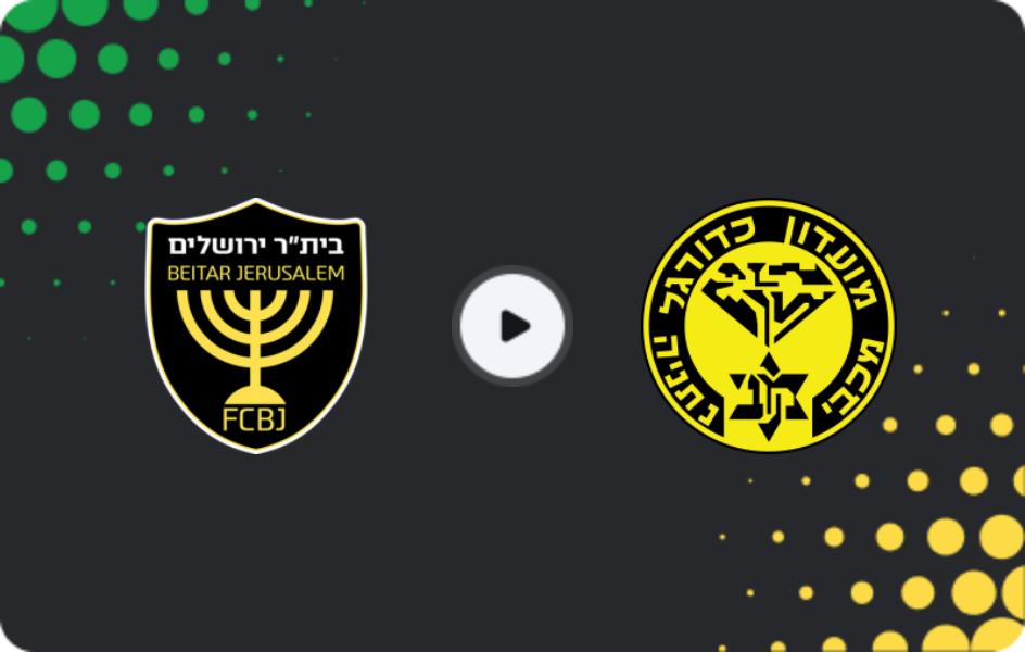 Where to watch Beitar Jerusalem — Maccabi Netanya, Ligat Ha'al, 30.11.2025